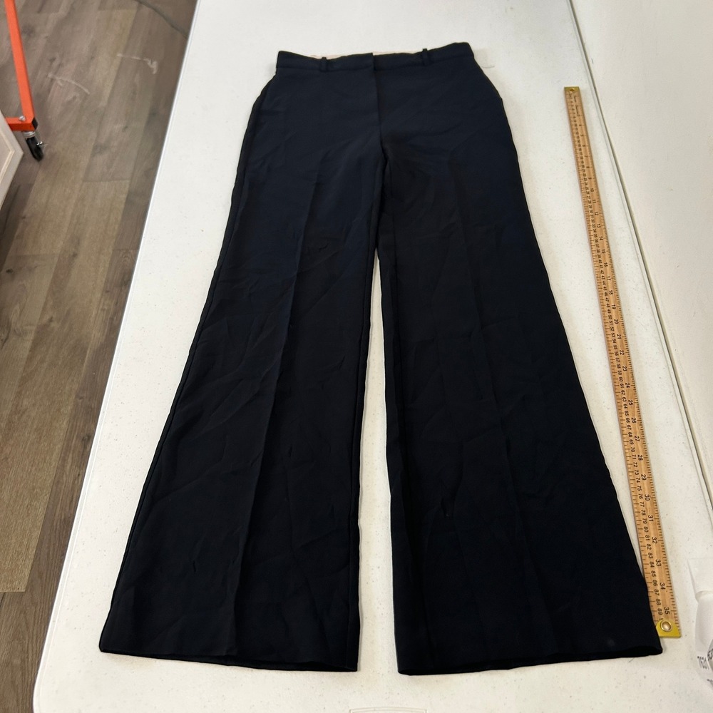 Wilfred Aritzia Black Wide Leg High Rise Dress Pants Trousers Size 4